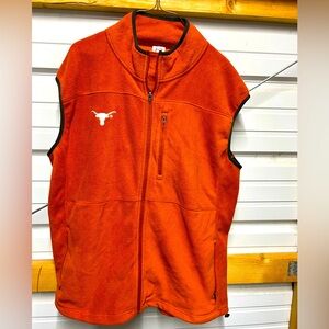 Texas Longhorns Knights Apparel Proedge Orange Fleece Vest